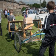 Children's float at the WW1 themed Fun Day, 2016