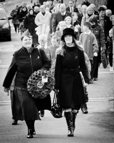 Villagers Parade to Crosshouse War Memorial